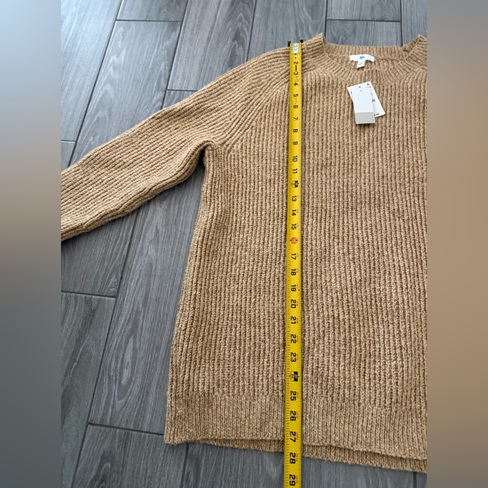 BP|Nordstrom Women’s neutral Tan knit Crewneck Sweater,NWT•••Large,winter staple - Picture 10 of 11